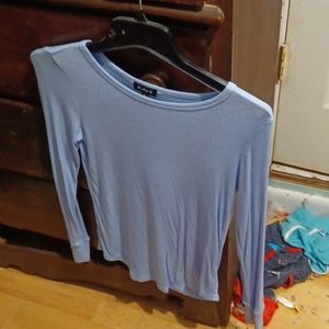 Blue shirt and sea green shirt